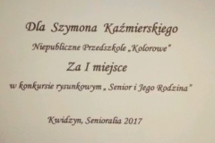 Nagroda za I miejsce w konkursie