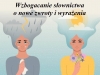Concept good and bad mood. One girl cries with clouds, lightning, rain in her hair and a handkerchief  in her hands, another girl smiles with clouds and sun in her hair and flowers in hand.Vector