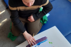 Piotr podczas zajęć -Program REHABILITACJA 25 PLUS